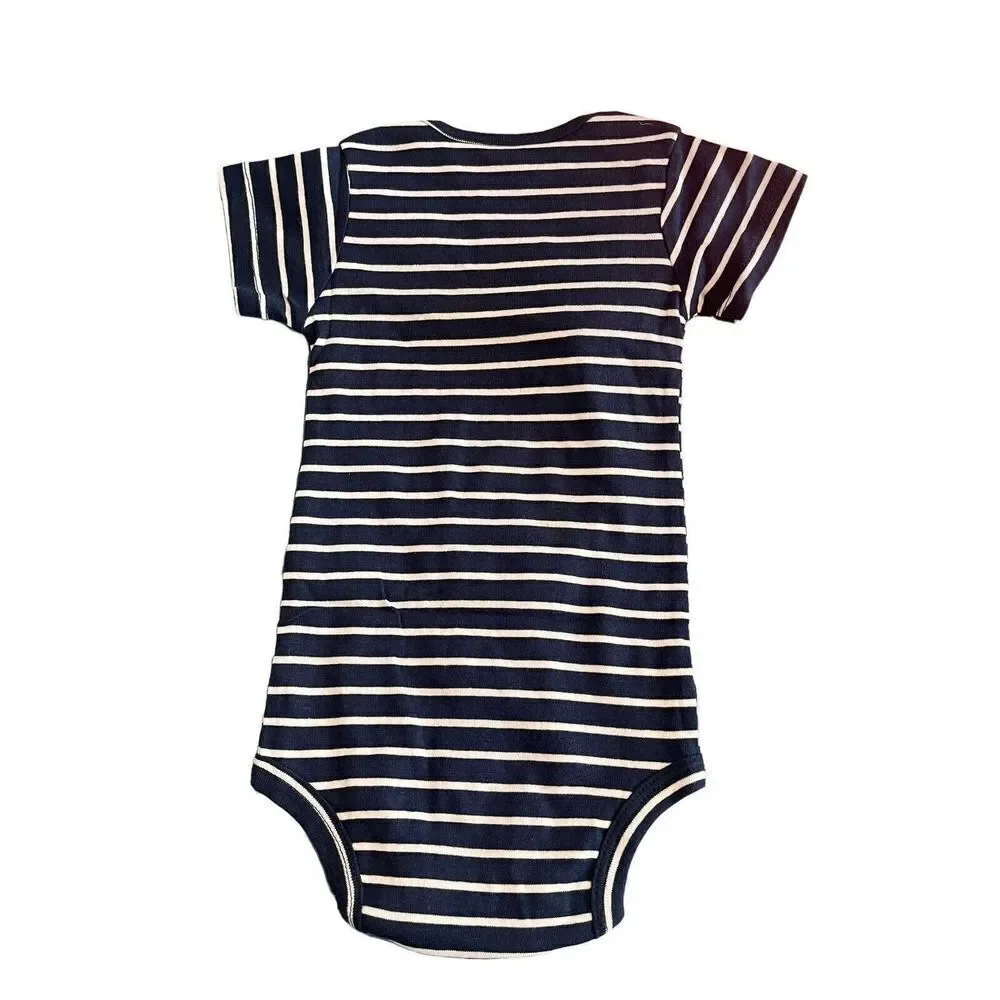 Childrens 3 Piece Summer Set Boys Baby Size 12M Tee Shorts Romper